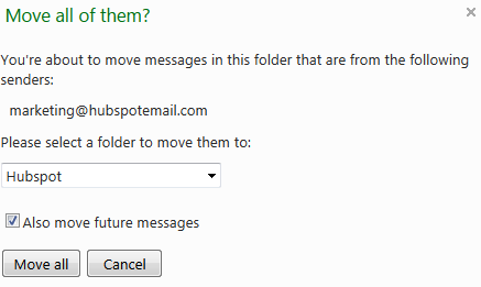Move Hotmail messages